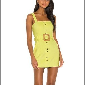 Lovers + Friends mini dress NWT in lime XXS